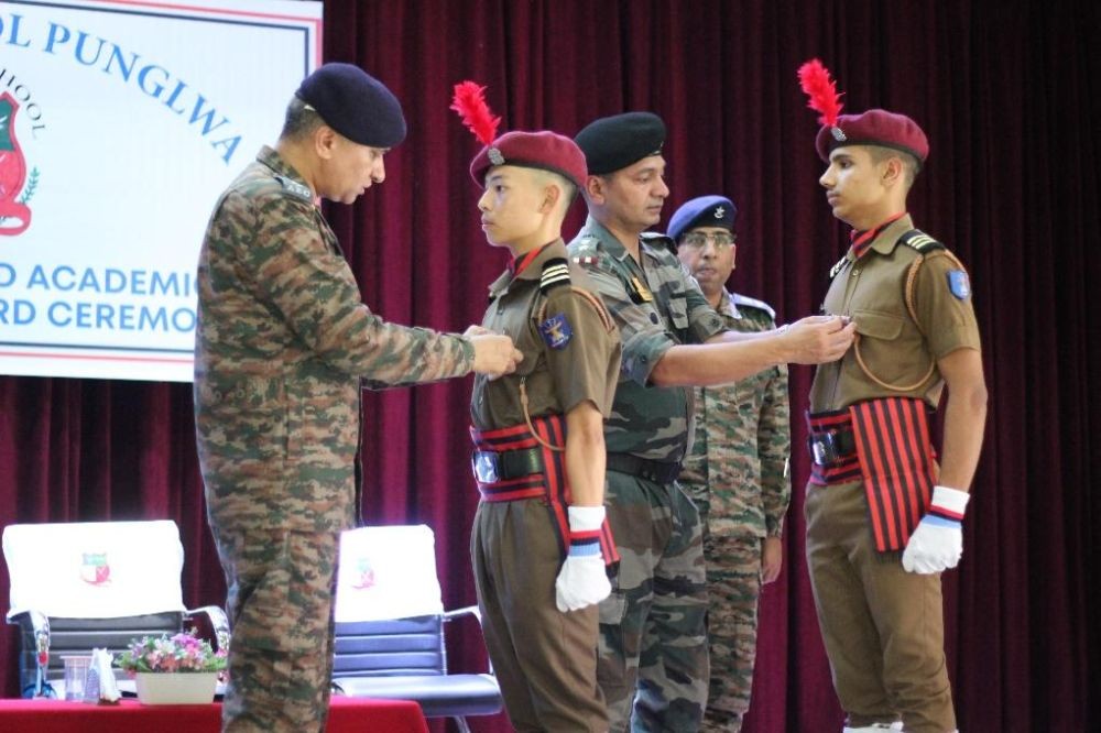 Sainik School Punglwa held its investiture ceremony for the academic session 2024-25 on June 27.
